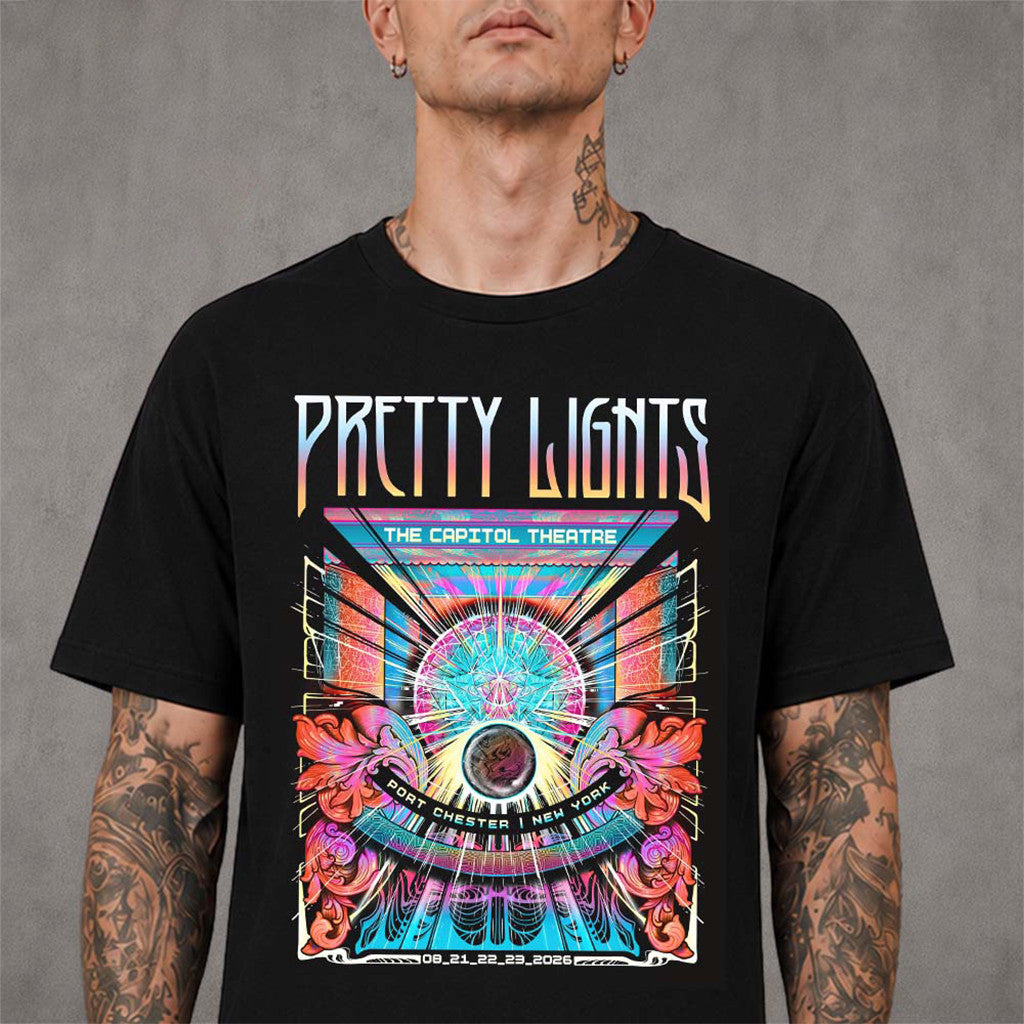 Pretty Lights Port Chester New York 2026 Event Poster T-Shirt Pretty Lights Merch Fan Gifts