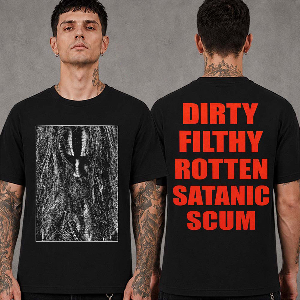 Rob Zombie Freaks On Parade 2026 Merch Portrait Dirty Filthy Rotten Satanic Scum Shirt Fan Gift
