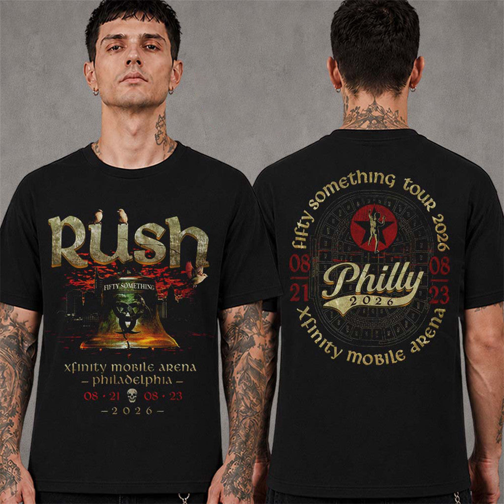 Rush Philadelphia 2026 Event T-Shirt Live At Xfinity Mobile Arena Shirt RUSH Band Merch Gifts