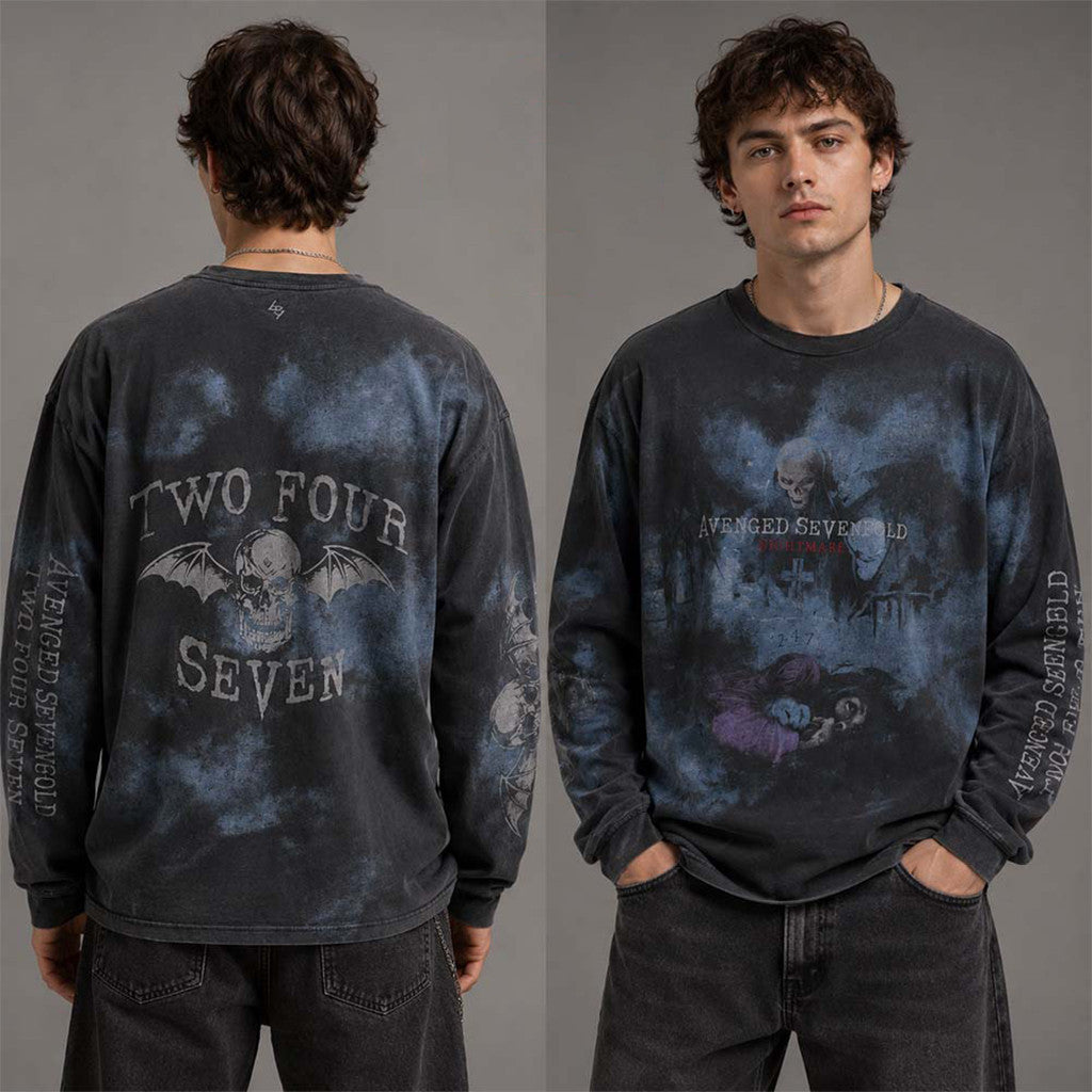 247 X Avenged Sevenfold Nightmare Long Sleeve Shirt Avenged Sevenfold Merch Fan Gifts