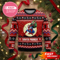 Santa Parker Spider Man Santa Claus Brings Christmas Ugly Sweater Spider Man Merch Xmas Gift