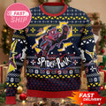 Spider Punk Into Spider Verse Christmas Ugly Sweater Spider Man Merch Superhero Fan Gifts