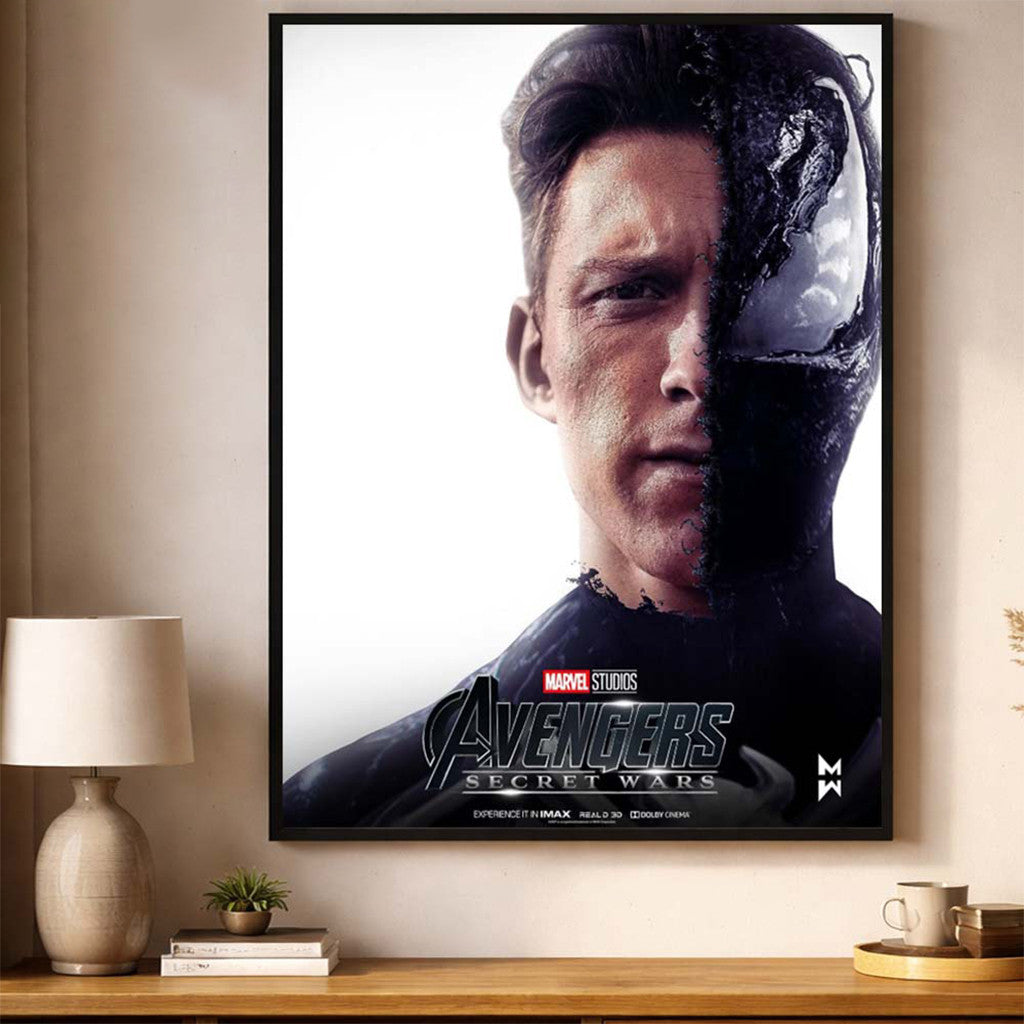 Avengers Secret Wars Marvel Studios Spider Man X Venom Fan Art Poster Wall Art Decor For Home