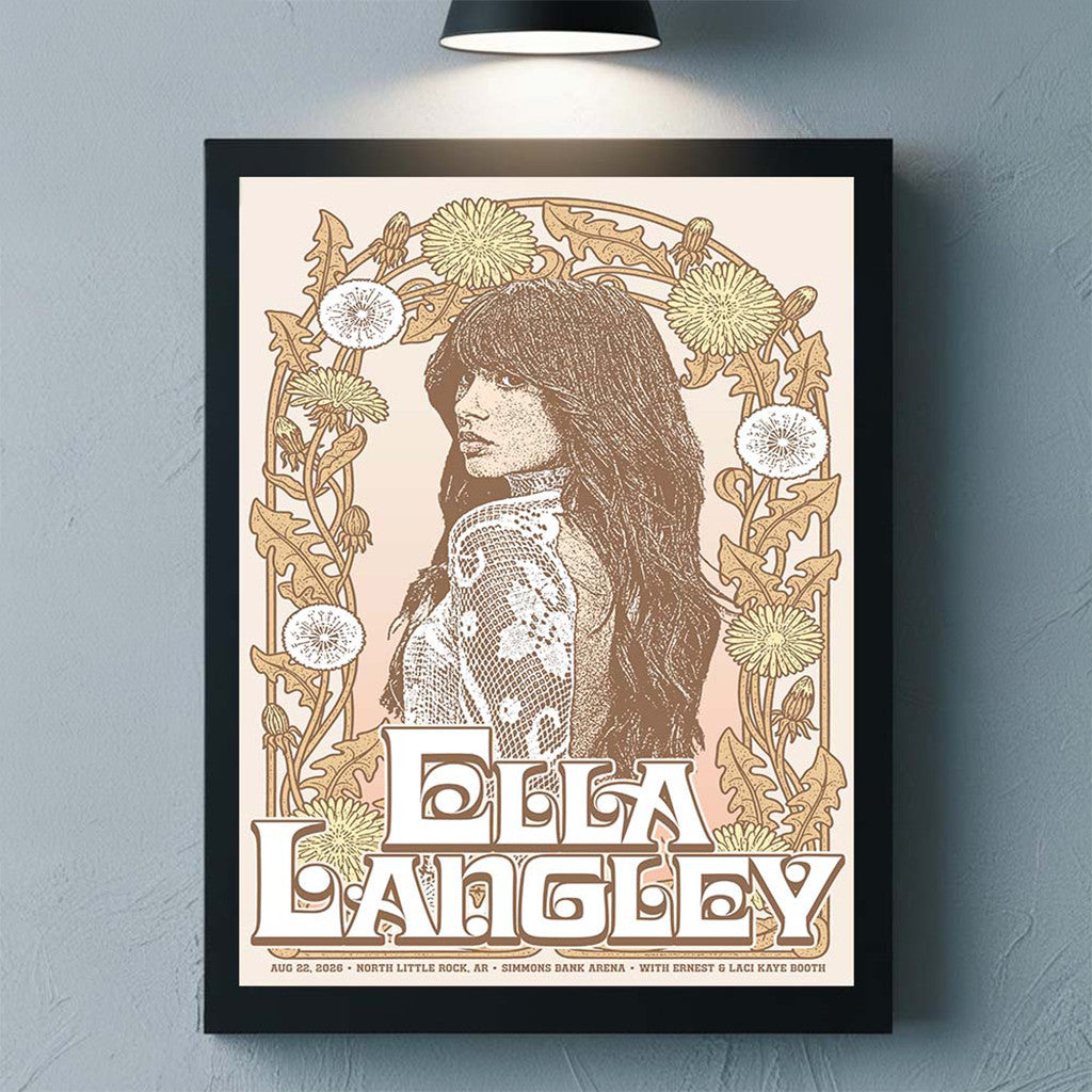 Ella Langley North Little Rock AR 2026 Event Poster Ella Langley Merch Home Decor Fan Gifts