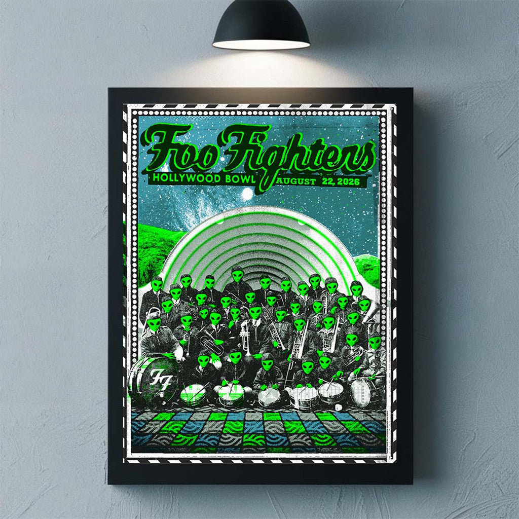 Foo Fighters Hollywood Bowl 2026 Show Poster Foo Fighters Merch Home Decorations Gifts Ideas