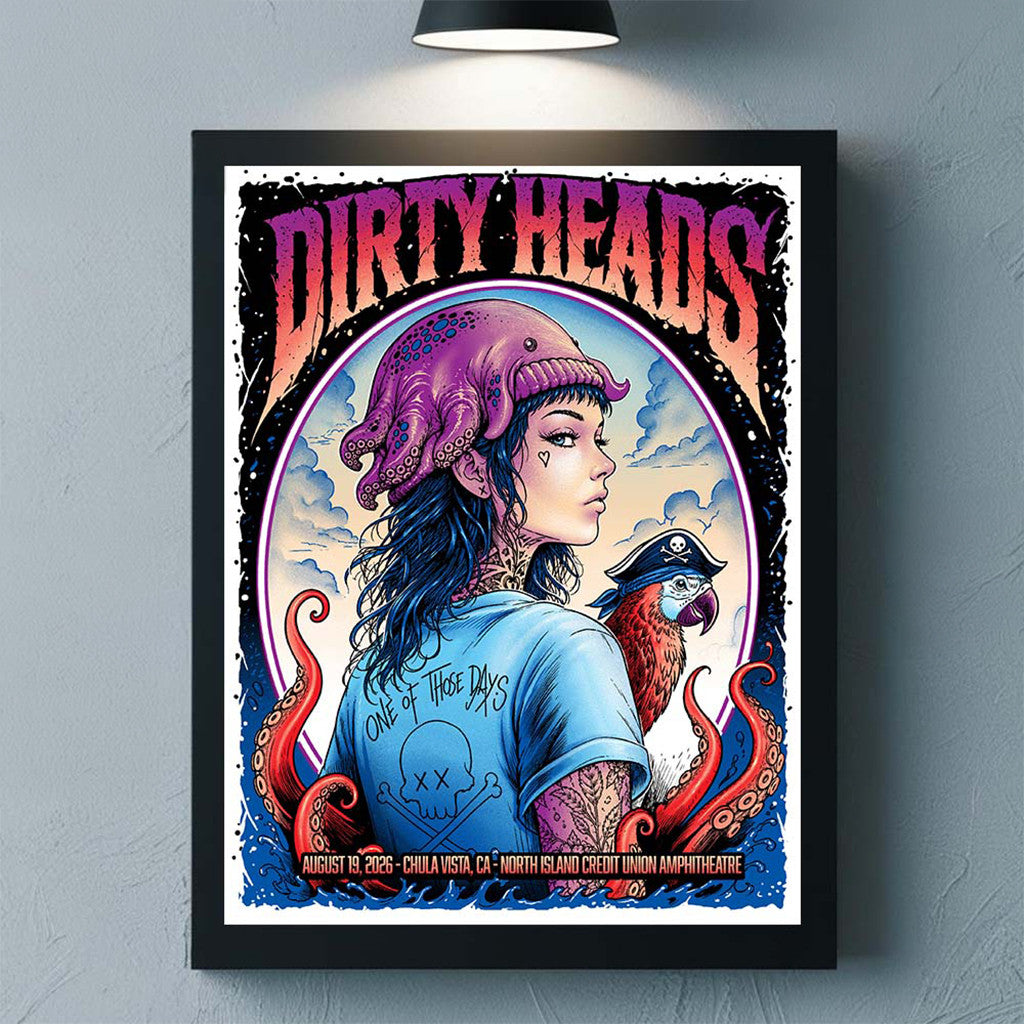 Dirty Heads Chula Vista CA 2026 Gig Poster Home Decor Dirty Heads Merch Gift For Music Lover
