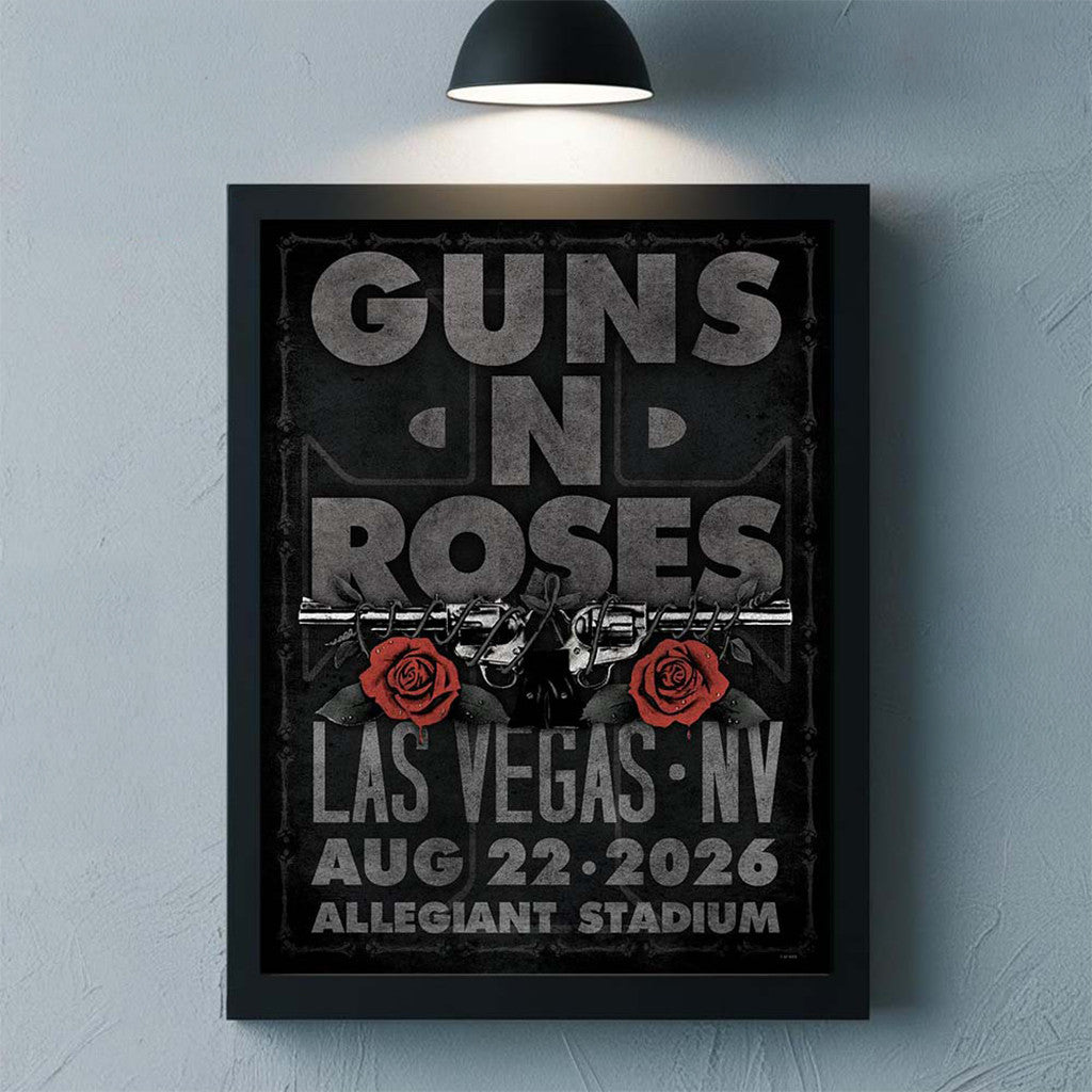 Guns N Roses Las Vegas NV 2026 Event Poster Live At Allegiant Stadium GNR Merch Home Decor