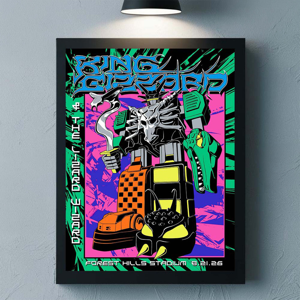 King Gizzard And The Lizard Wizard Forest Hills NY 2026 Night 2 Show Poster Wall Art Decor