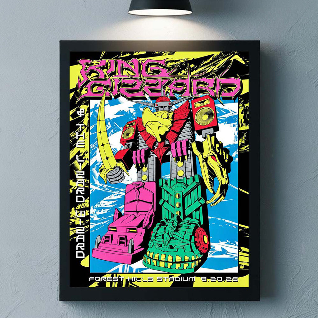 King Gizzard And The Lizard Wizard Queens New York 2026 Event Poster Home Decor Fan Merch