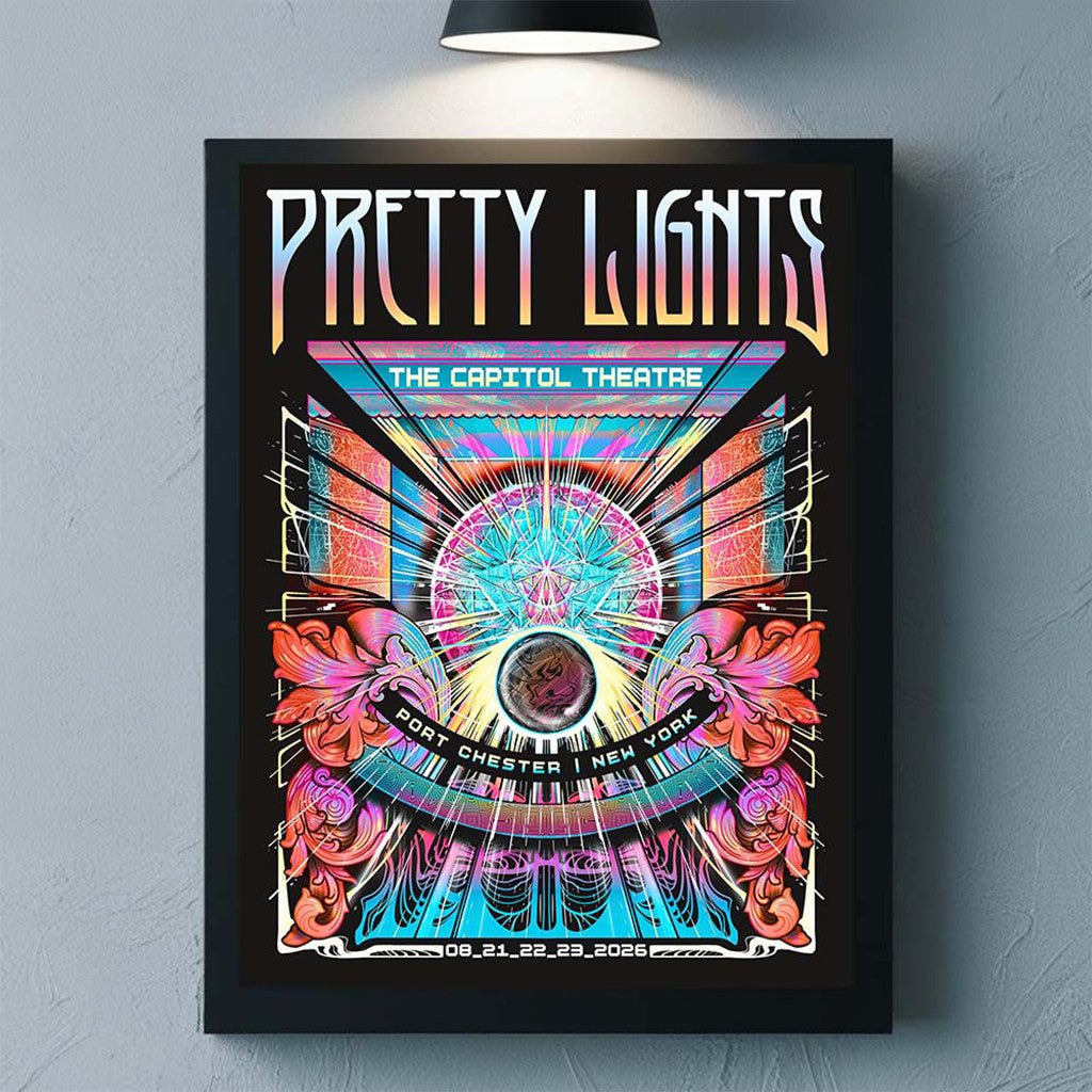 Pretty Lights Port Chester New York 2026 Event Poster Pretty Lights Merch Home Decor