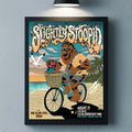 Slightly Stoopid Cocoa Florida Gig Poster Chewbacca Riding Bike Poster Slightly Stoopid Merch