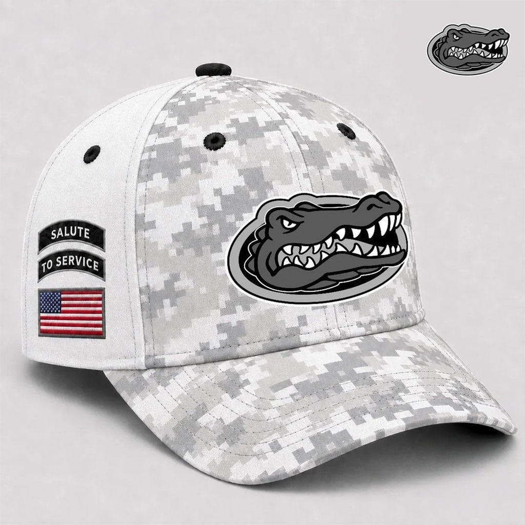 Florida Gators 2026 Veterans Salute To Service Camo Hat Florida Gators Merch Veteran Gift Ideas