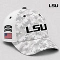 LSU Tigers 2026 Veterans Salute To Service Camo Hat LSU Tigers Merch Best Patriotic Gifts
