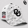 Oklahoma Sooners 2026 Veterans Salute To Service Camo Hat Oklahoma Sooners Merch Dad Gifts