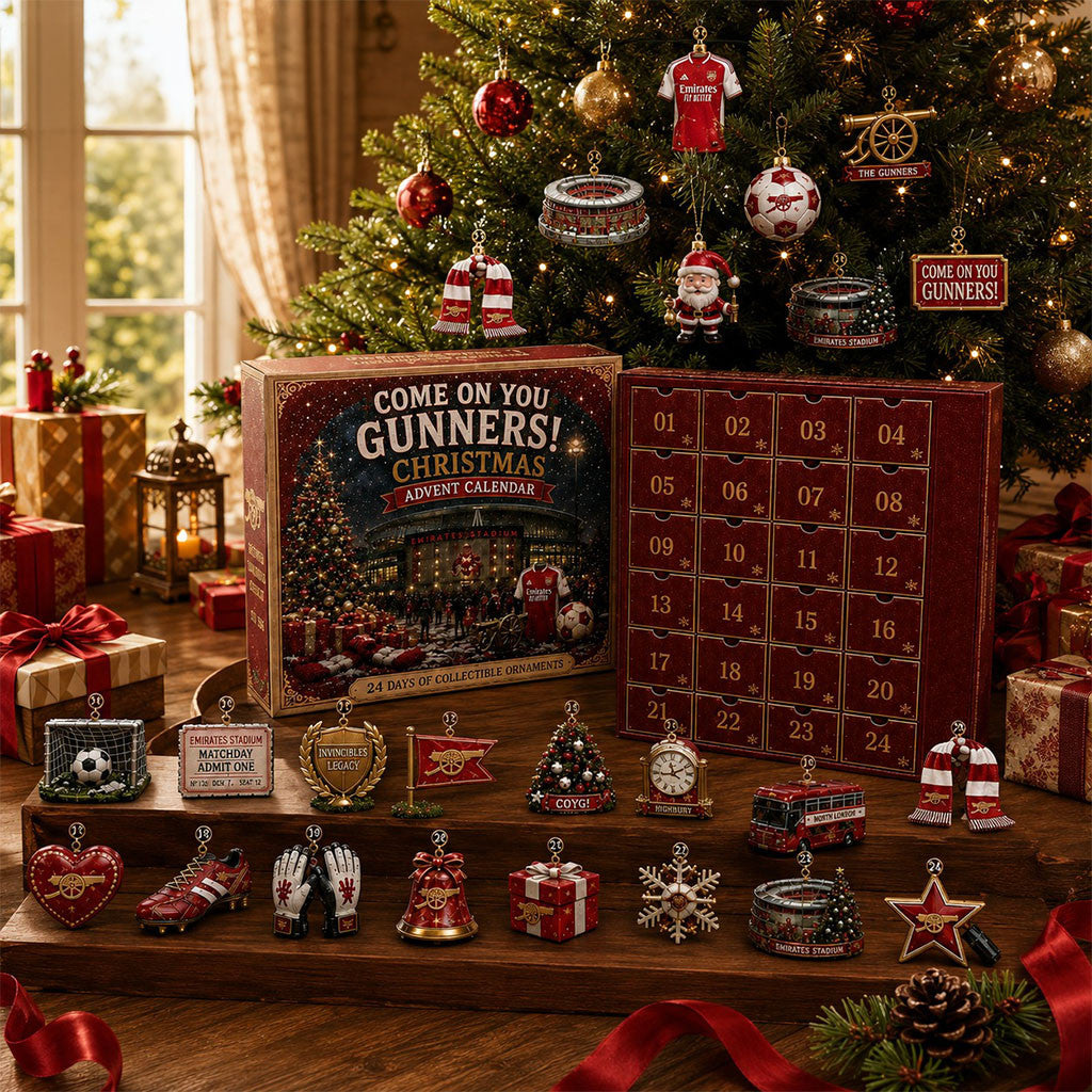 Arsenal Come On You Gunners Advent Calendar Arsenal FC Merch Christmas Gift For Fans