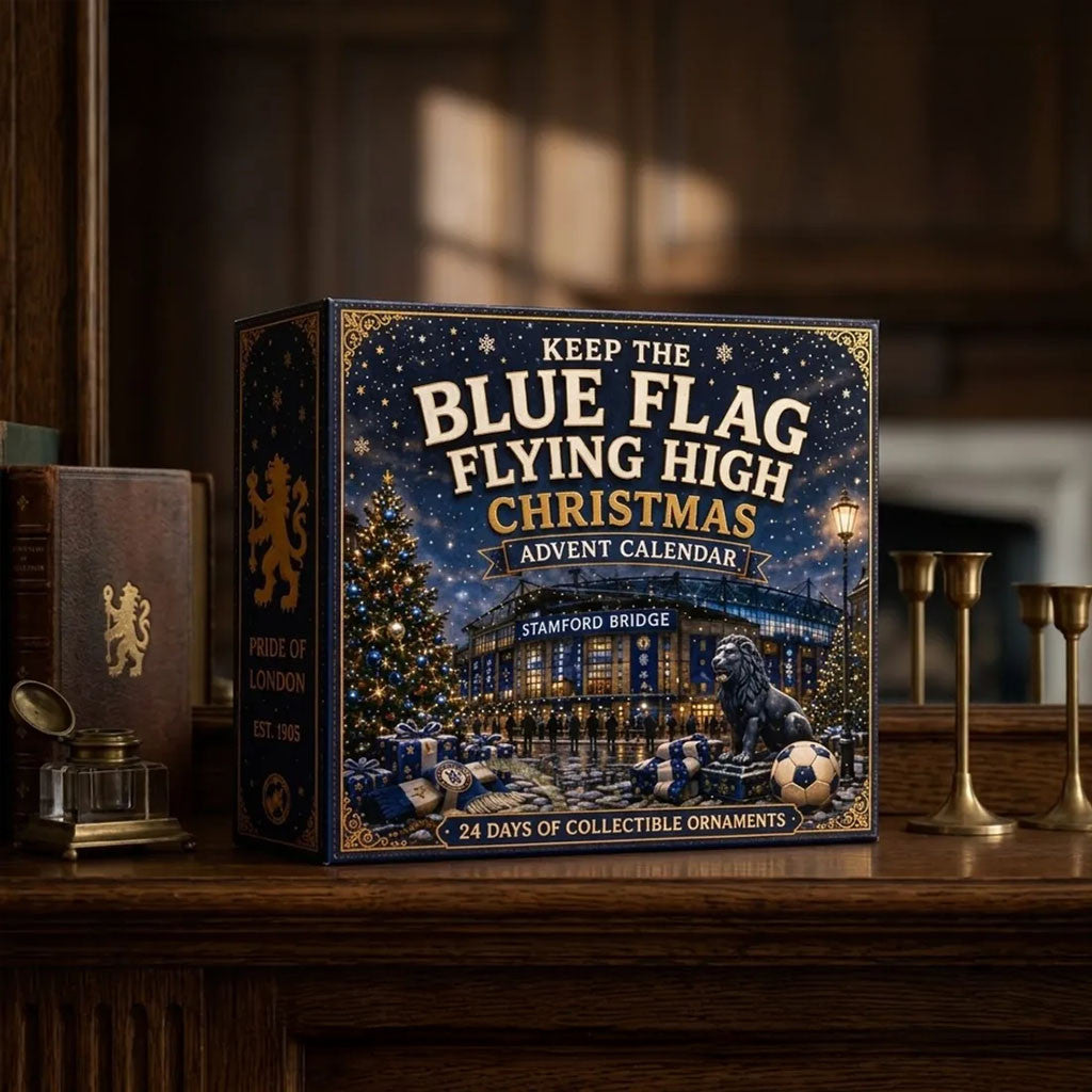 Chelsea FC Stamford Bridge Christmas Advent Calendar Keep The Blue Flag Flying High Fan Merch