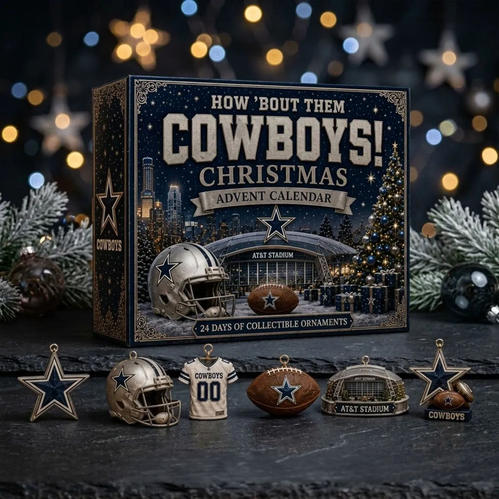 Dallas Cowboys How Bout Them Christmas Advent Calendar Dallas Cowboys Merch Xmas Gifts