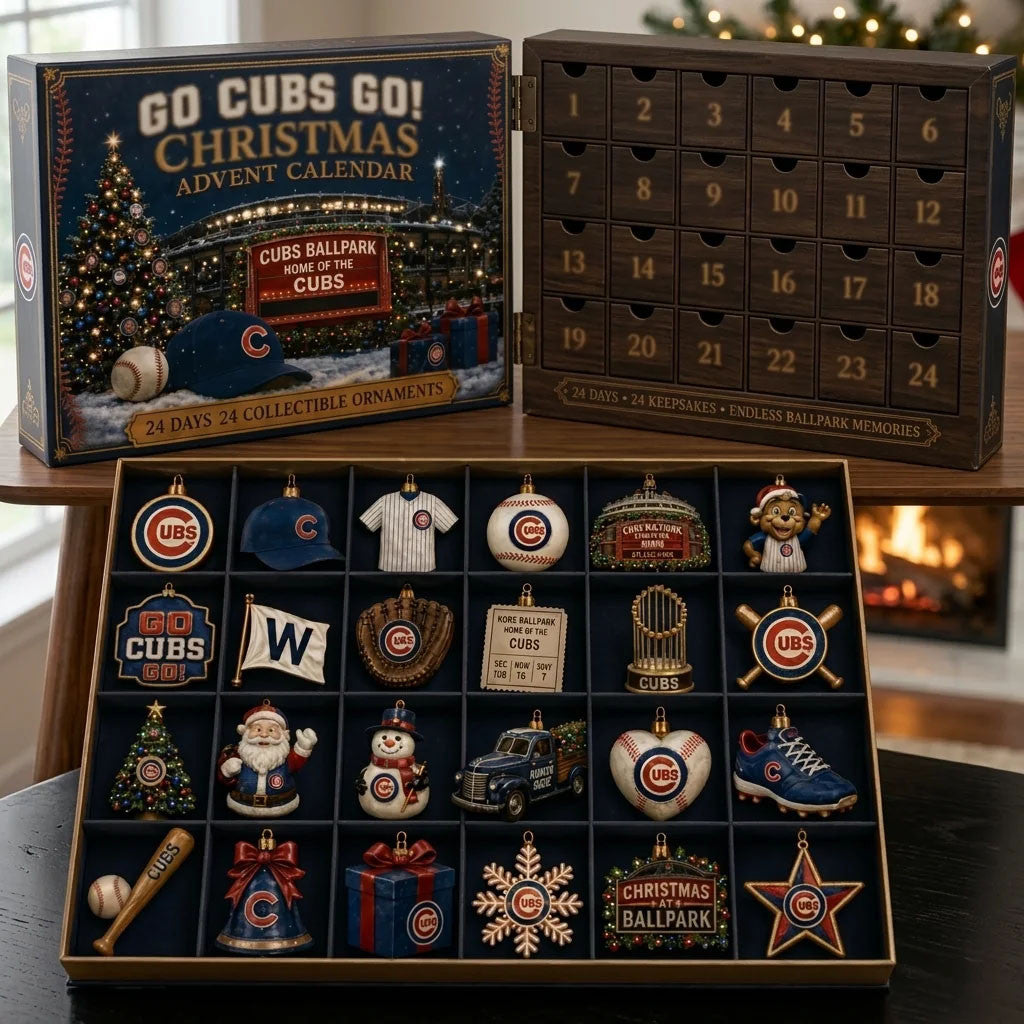 Los Angeles Dodgers 24 Day Holiday Ornament Advent Calendar LA Dodgers Merch Gift For Fans