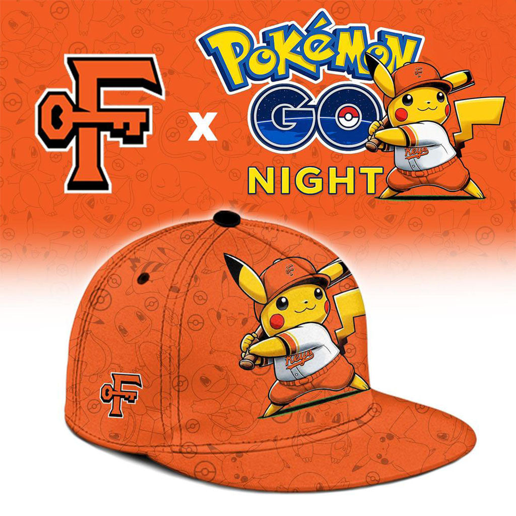 Frederick Keys Pokemon GO Night 2026 Snapback Hat Frederick Keys Merch Gift For Baseball Fan