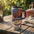 Chicago Bears 107th Anniversary Stanley Tumbler Bear Down Travel Cup Chicago Bears Merch