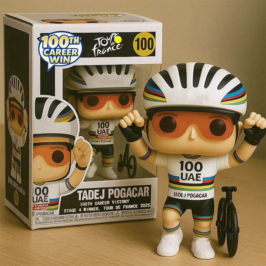 Tadej Pogacar 100th Victory Funko Pop Tadej Pogacar Merch Gift For Cyclist Fans