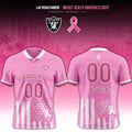 Personalized LV Raiders Breast Health Awareness Night 2026 Jersey Raiders Merch Warrior Gifts