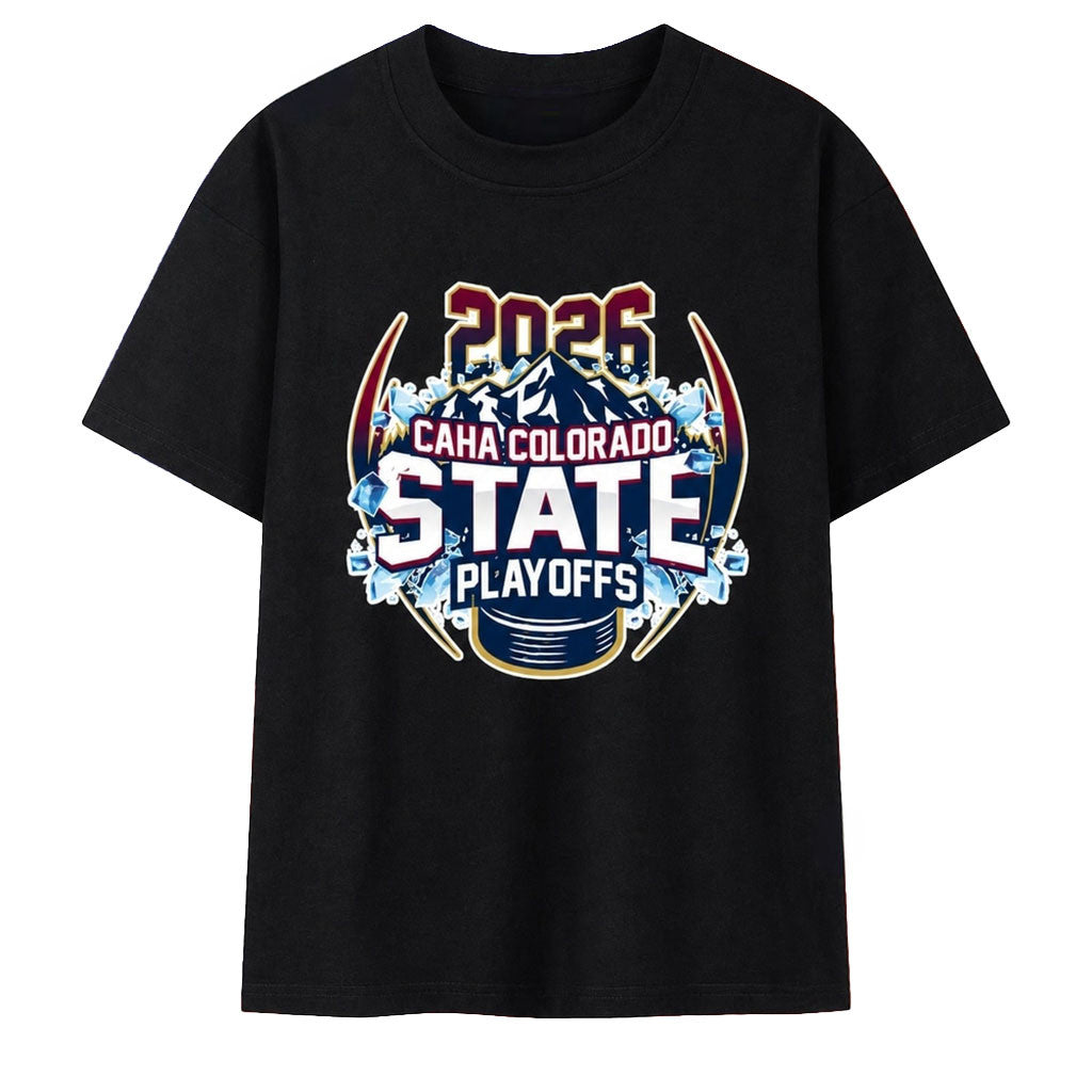 CAHA Colorado State Playoffs 2026 T-Shirt Colorado Avalanche Merch Gift For Hockey Lover