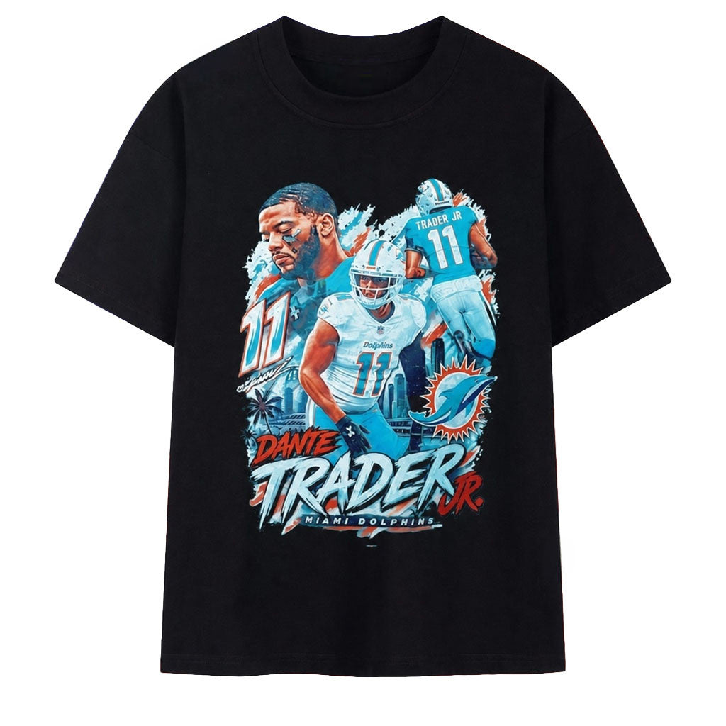 Dante Trader Jr Miami Dolphins Graphic T-Shirt Dante Trader Jr Merch Football Fan Gift Ideas