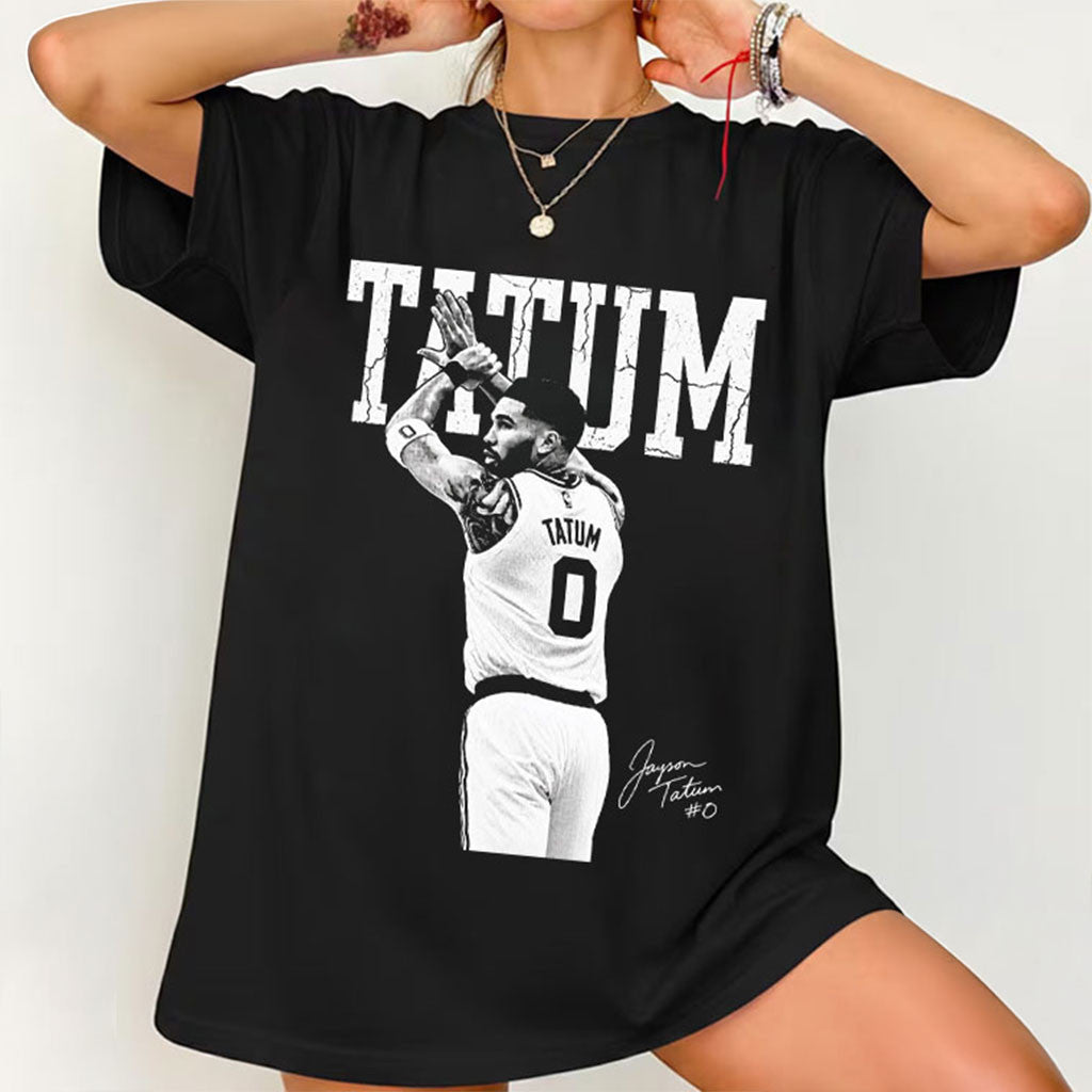 Jayson Tatum Retro Boston Basketball 90s Game Day T-Shirt Jayson Tatum Merch Fan Gifts