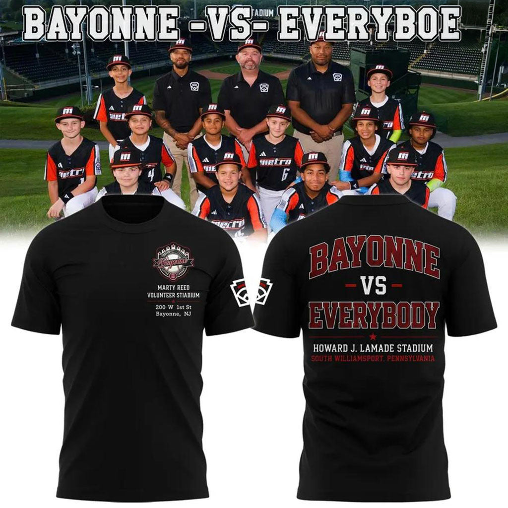 Bayonne Vs Everybody Shirt Bayonne Little League Baseball Merch Gift For Fans