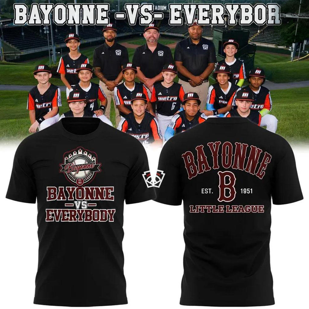 Bayonne Vs Everybody T-Shirt 2026 Bayonne Little League Merch Gift For Baseball Fans