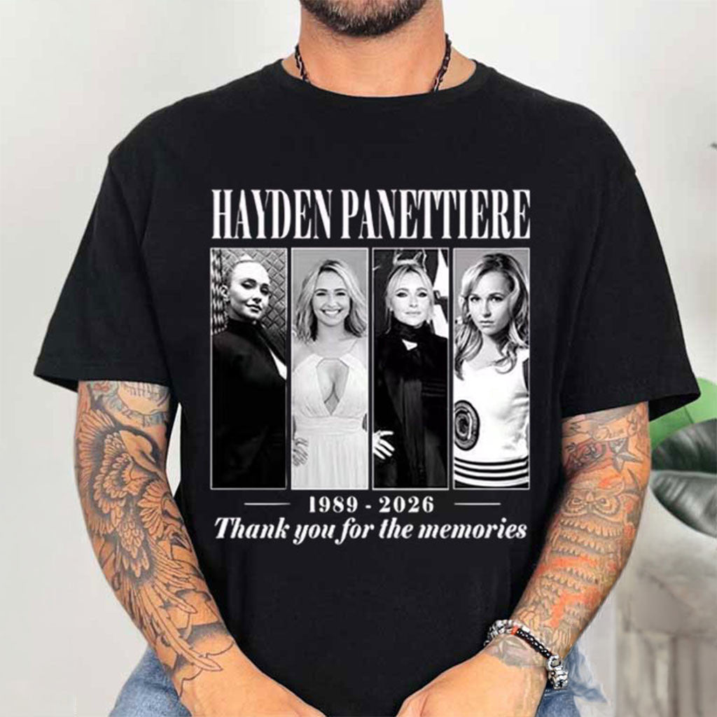 Hayden Panettiere 1989 2026 Thank You For The Memories T-Shirt RIP Hayden Panettiere Merch