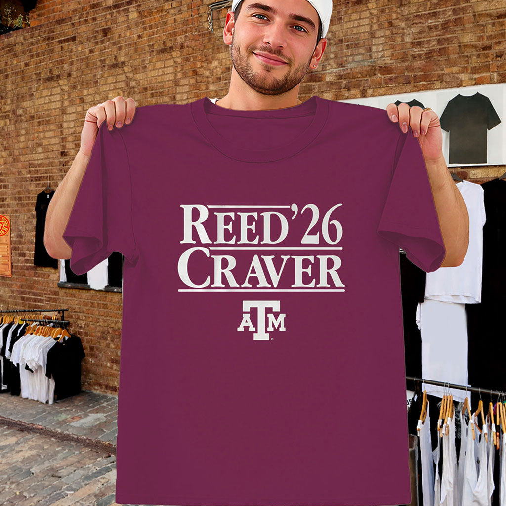 Reed Craver 26 Shirt Marcel Reed Mario Craver Texas A&M Merch Gift For Husband