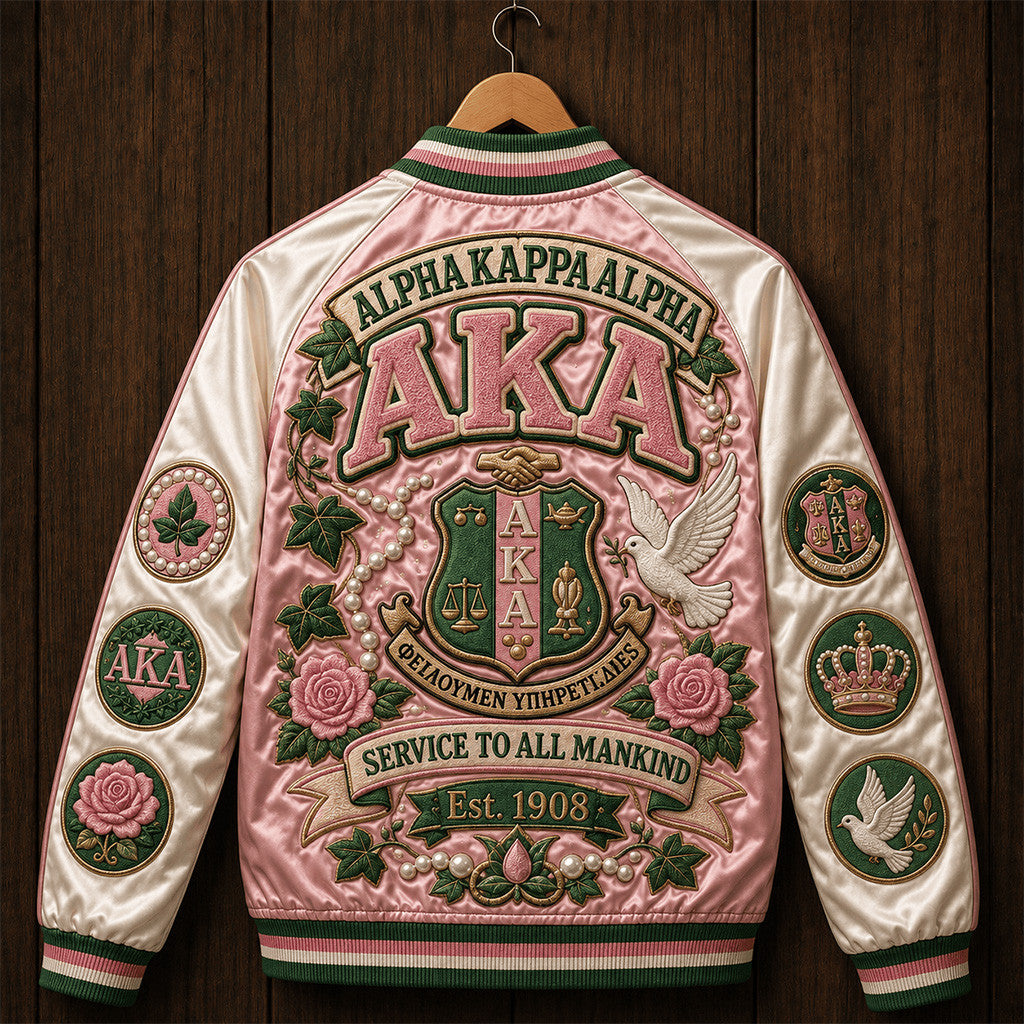 Alpha Kappa Alpha Merch AKA Service To All Mankind Jacket Birthday Gift For Her