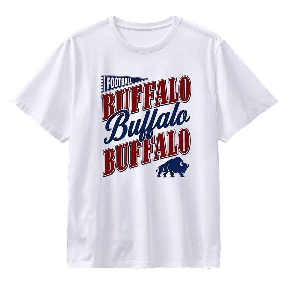Buffalo Buffalo Buffalo Football T-Shirt Game Day Shirt Buffalo Bills Merch Gift For Fans