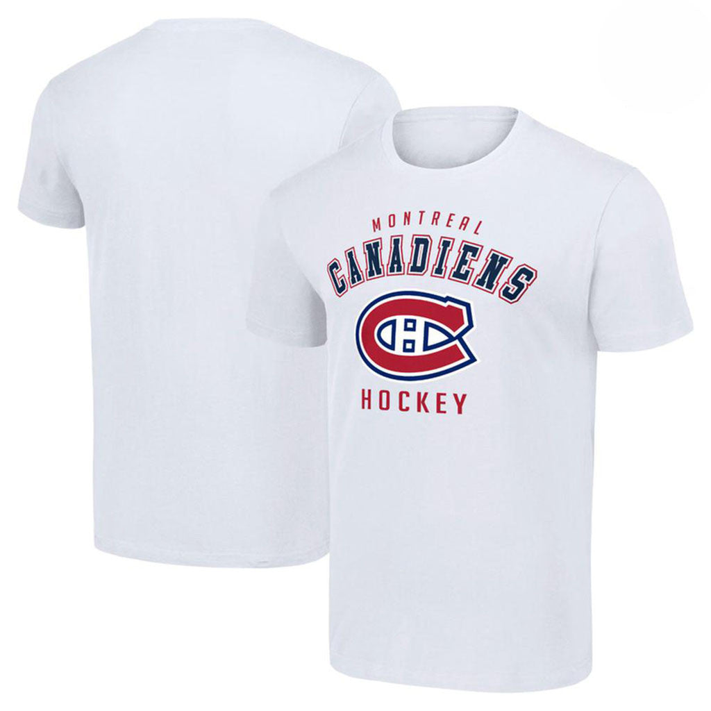 Montreal Canadiens Merch 2026 Montreal Canadiens Arch Logo Graphic T-Shirt Hockey Fan Gifts