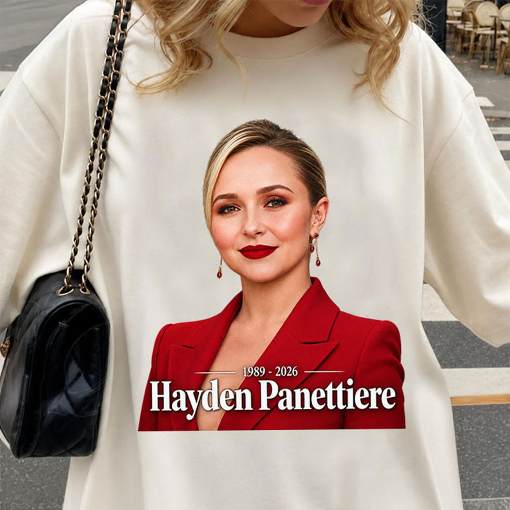 Hayden Panettiere 1989 2026 T-Shirt RIP Hayden Panettiere Merch Remembrance Gift Memorial