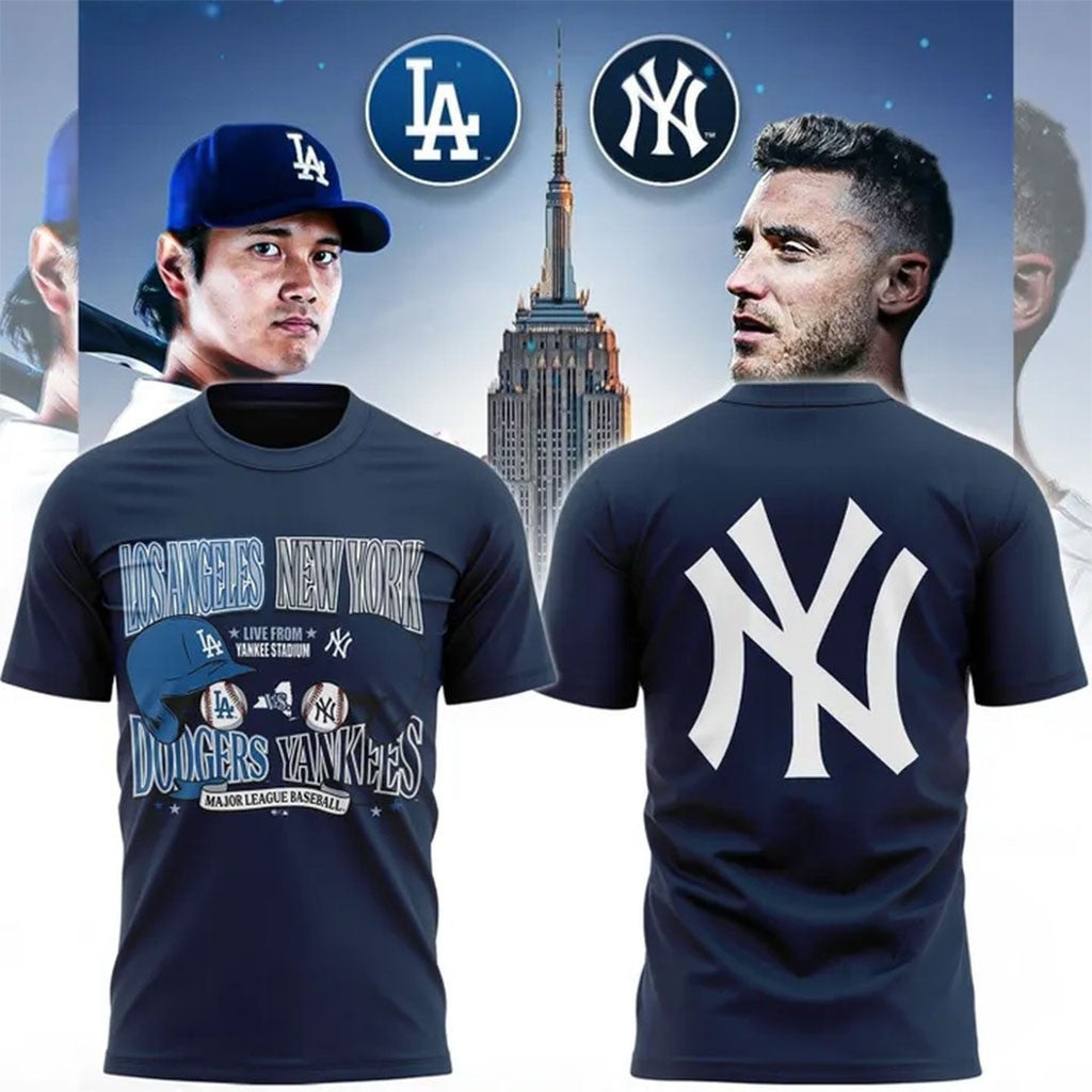 New York Yankees X Dodgers 2026 Yankees Stadium Clash T-Shirt Present For Baseball Fans