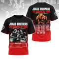 Jonas Brothers The Burning Up Tour 21st Anniversary Shirt Jonas Brothers Merch Music Fan Gift