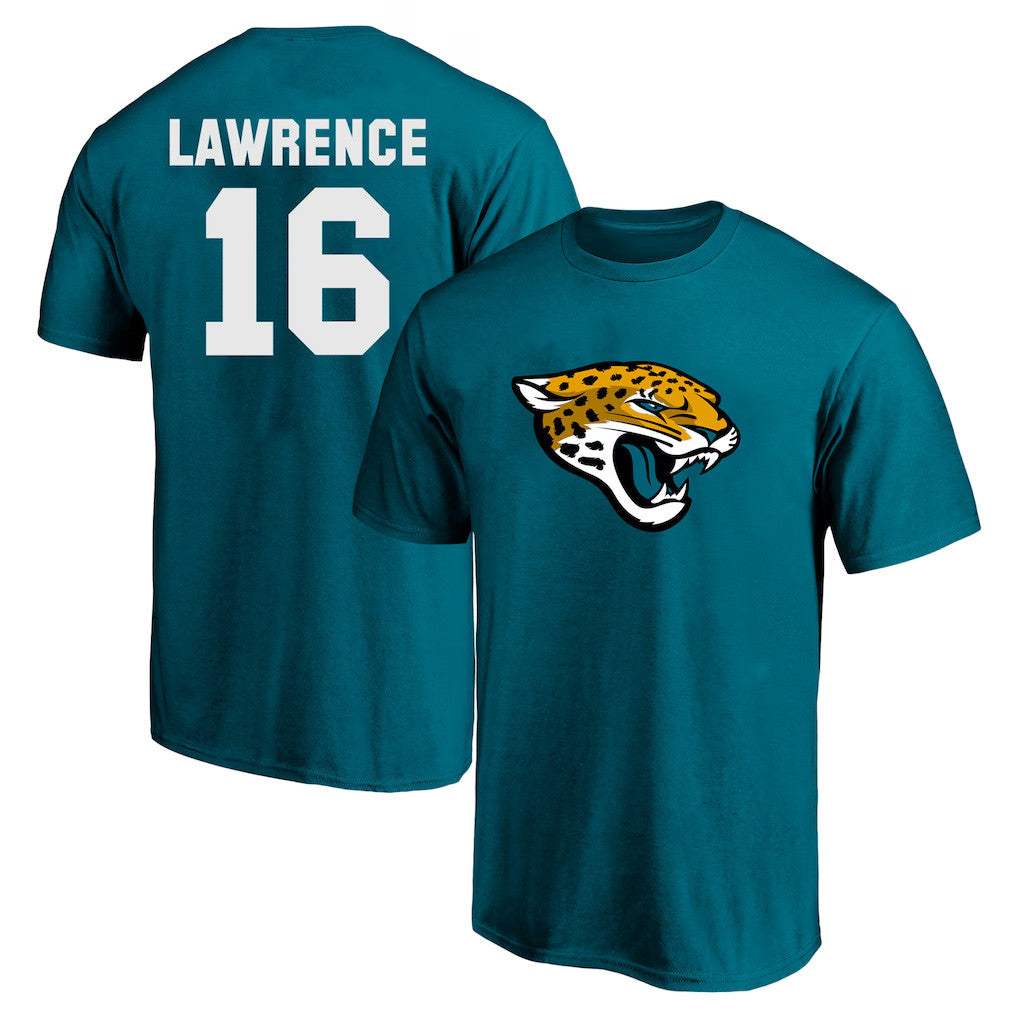 #16 Trevor Lawrence T-Shirt Jacksonville Jaguars Merch 2026 Game Day Apparel Football Fans Gift