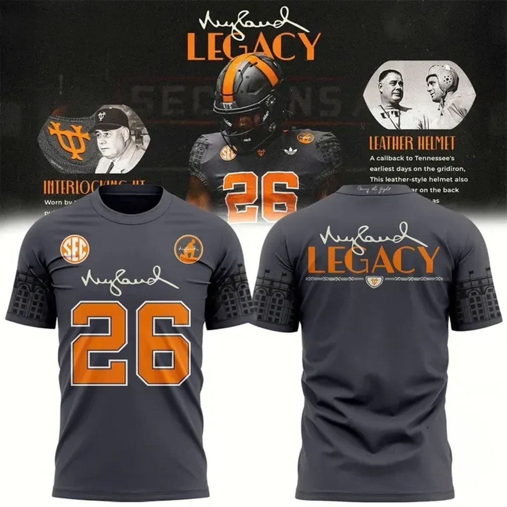 Tennessee Volunteers Football Neyland Legacy 2026 T-Shirt Volunteers Merch Best Gifts For Fans