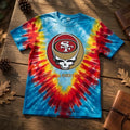 San Francisco 49ers X Grateful Dead Mascot Tie Dye Shirt SF 49ers Merch Gift For Fans