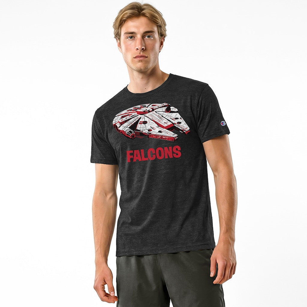 Atlanta Falcons D X Champion Millennium Falcon T-Shirt Atlanta Falcons Merch Collab Shirt Gifts
