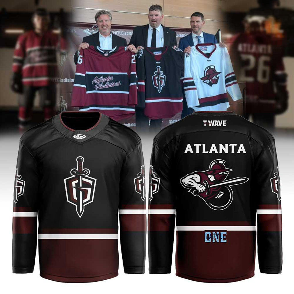 Atlanta Gladiators ECHL New Uniform Hockey Jersey 2026 Atlanta Gladiators Merch Gift For Fans