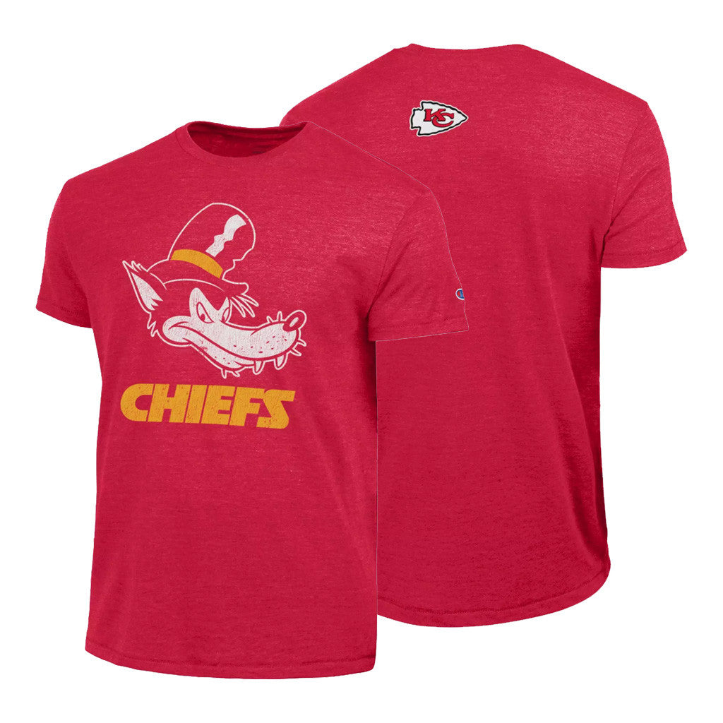 D X Football Champion Merch 2026 Big Bad Wolf Kansas City Chiefs T-Shirt Collab Chiefs Merch