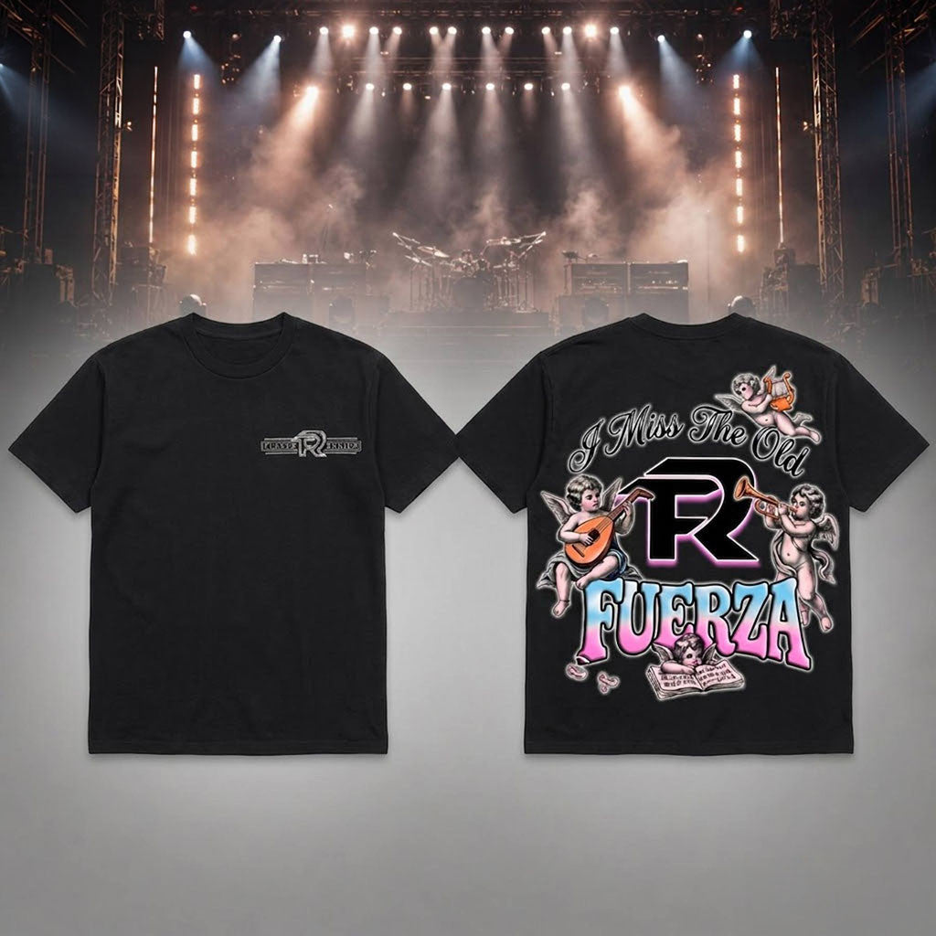 Fuerza Regida Old Fuerza This Is Our Dream Tour 2026 Black T-Shirt Fuerza Regida Merch