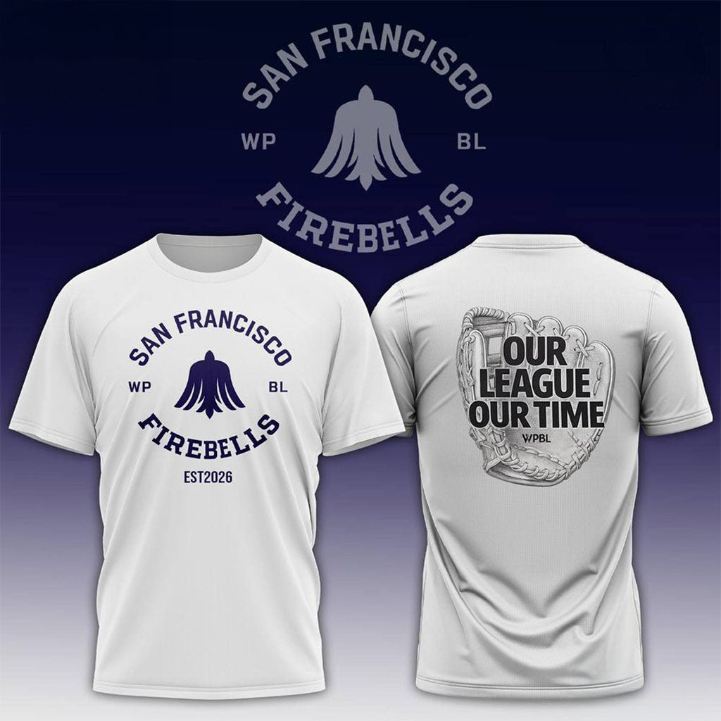 WPBL San Francisco Firebells Est 2026 Our League Our Time T-Shirt Firebells Merch Brother Gifts