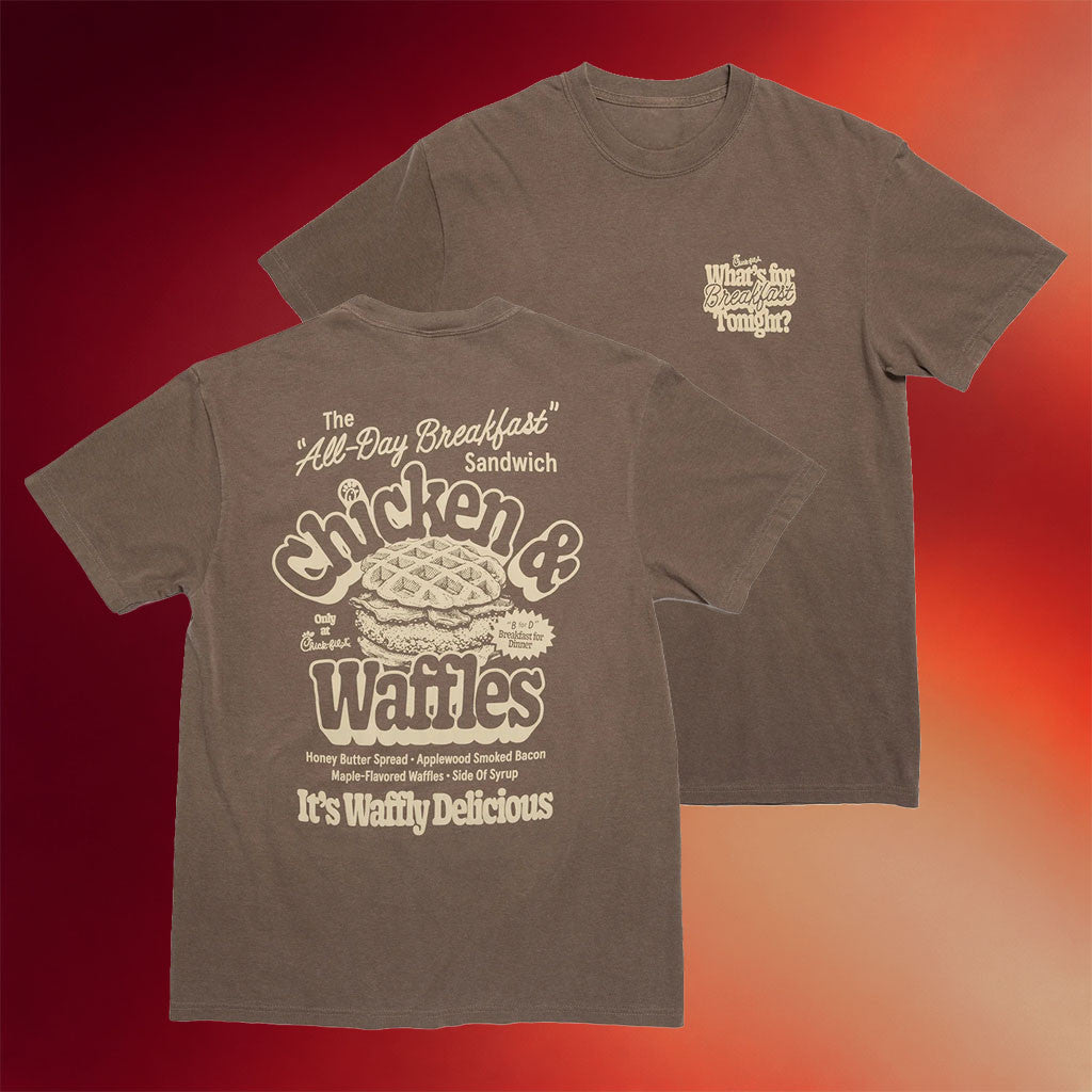 Chick Fil A Merch 2026 Chicken And Waffles T-Shirt Gift Ideas For Husband