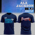 Atlanta Braves Alan Jackson Celebration Night 2026 Navy T-Shirt Braves Merch Gifts For Son