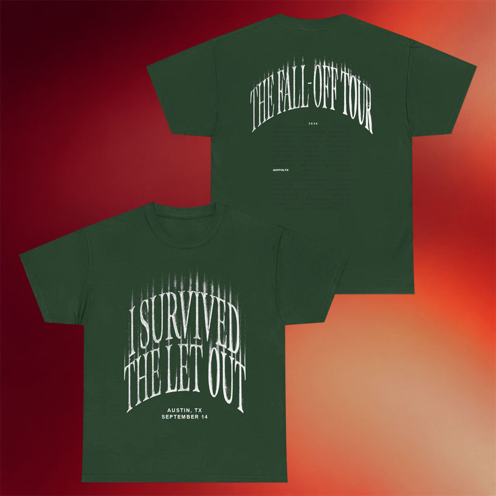 J Cole Tour Merch 2026 The Let Out Austin T-Shirt The Fall Off Tour Merch Gift For Rapper Fans